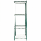 Empura Stainless E-WS242474 Shelving Unit 24"W X 24"D X 74"H 4-shelf