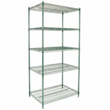 Empura Stainless E-WS243686 Shelving Unit 36"W X 24"D X 86"H 5-shelf