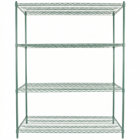 Empura Stainless E-WS246074 Shelving Unit 60"W X 24"D X 86"H 4-shelf
