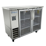 Empura Refrigeration E-KBB48-2G-24-S Back Bar Cooler 49.1"W X 24.4"D X 41.7"H 12.5 Cu. Ft. Capacity