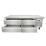 Empura Refrigeration E-KCBRC76 Refrigerated Equipment Stand 76"W X 31.9"D X 26.8"H 11.4 Cu. Ft. Capacity