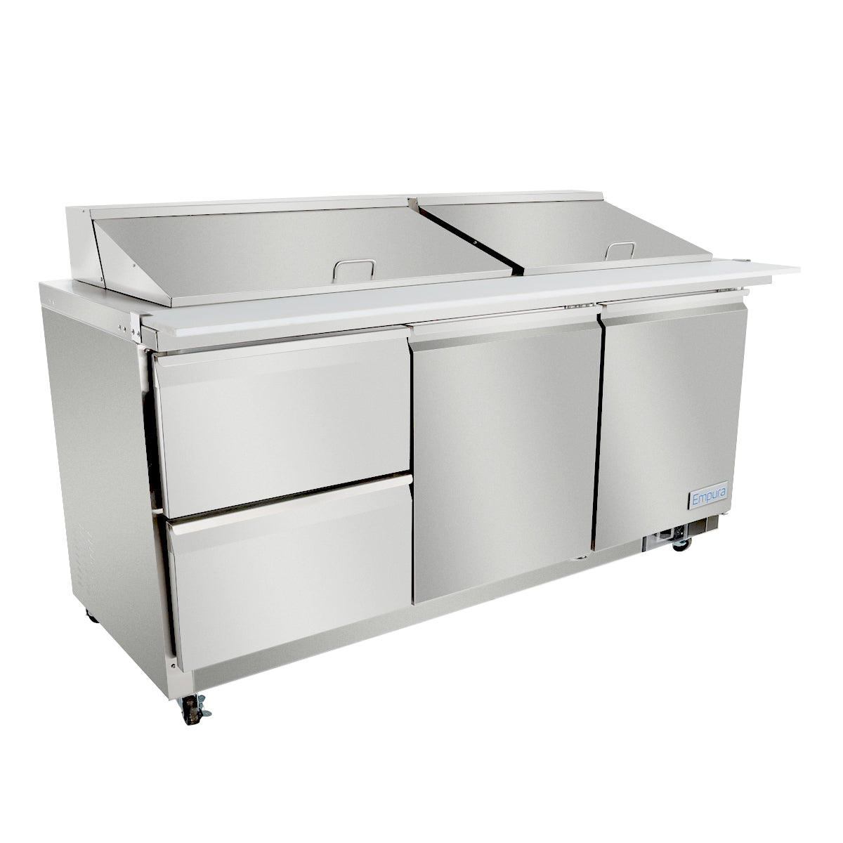 Empura Refrigeration E-KSP72M-D2 Refrigerated Sandwich/Salad Mega Top Prep Table With Drawers