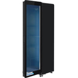 Empura 21" Black Swing Glass Door Merchandiser Refrigerator with ClearKeeper™ Glass, 7.2 Cu. Ft., LED Lighting, Self-Closing Door