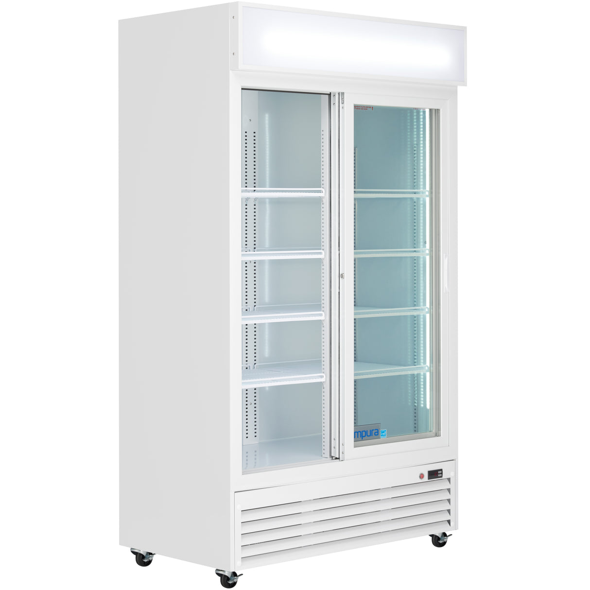 Empura Refrigeration ESM-36W Refrigerated Merchandiser 44.49"W X 27.56"D X 79.65"H 35 Cu. Ft. Capacity