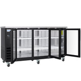 Empura Refrigeration E-KBB72-3G-24 Back Bar Cooler 73.1"W X 24.4"D X 41.7"H 20.8 Cu. Ft. Capacity