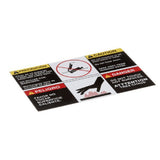 Star Mfg 2M-Z2620 Label Cautionbi Lingual