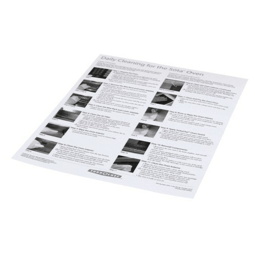 Turbochef DOC-1139 Poster Daily Cleaning I1 Ove