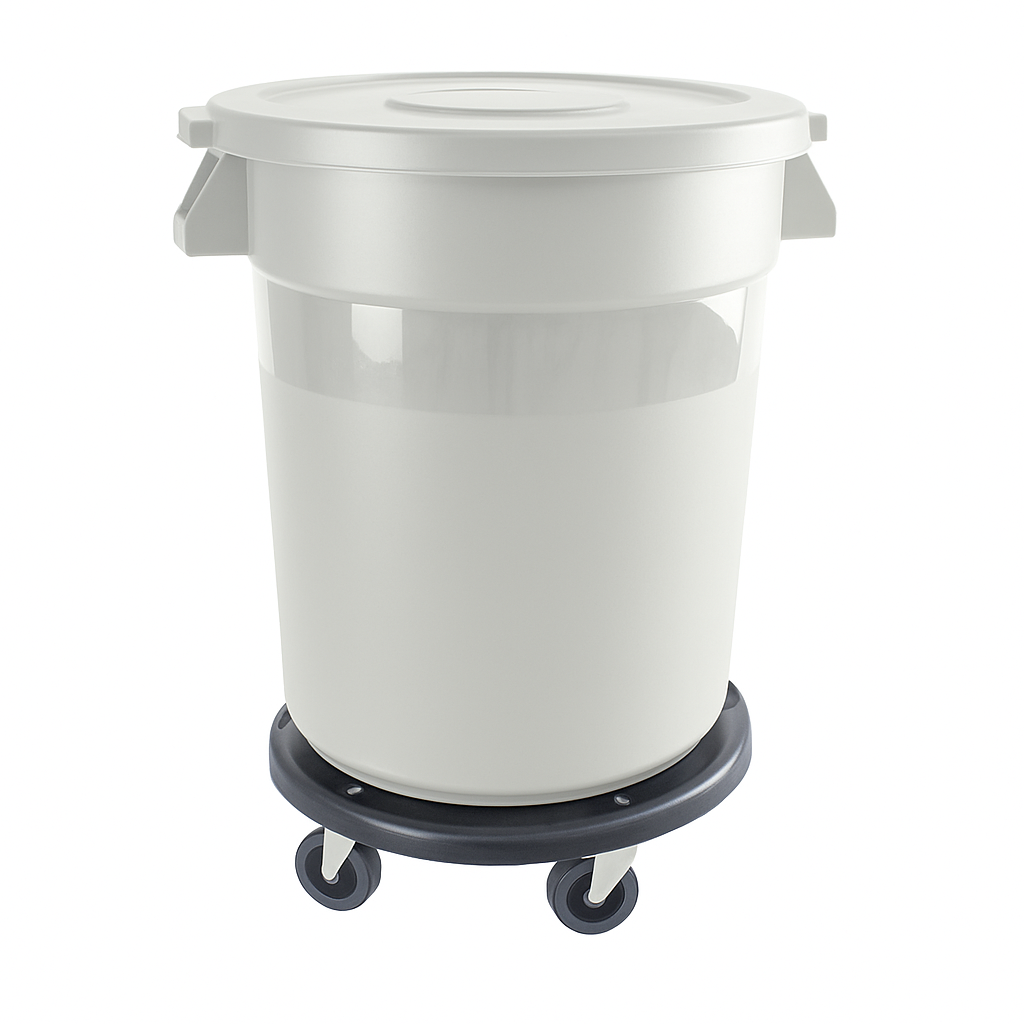 Thunder Group PLTC020W Trash Can 20 Gallon Round