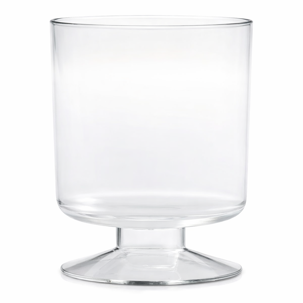 JB Prince RB120 F Martellato Disposable Goblet Glass 5.07 Oz. Cylinder Plastic