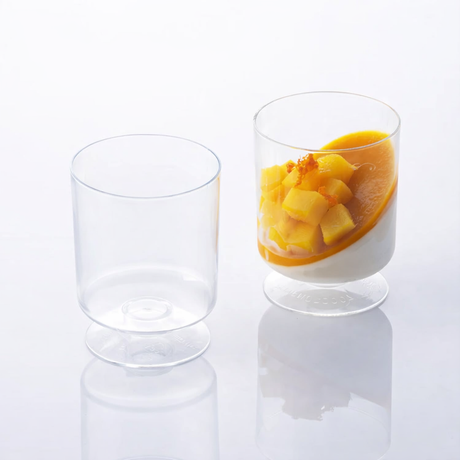 JB Prince RB120 F Martellato Disposable Goblet Glass 5.07 Oz. Cylinder Plastic