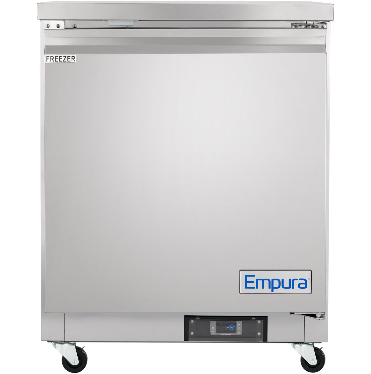 Empura Refrigeration E-KUC27F Undercounter Reach-In Freezer 27.8"W X 29.9"D X 35.5"H 5.4 Cu. Ft. Capacity