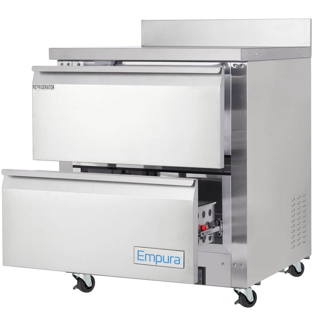 Empura Refrigeration E-KUC27W-D2 Undercounter Reach-In Refrigerator Work Top (2) Drawers