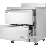 Empura Refrigeration E-KUC27W-D2 Undercounter Reach-In Refrigerator Work Top (2) Drawers