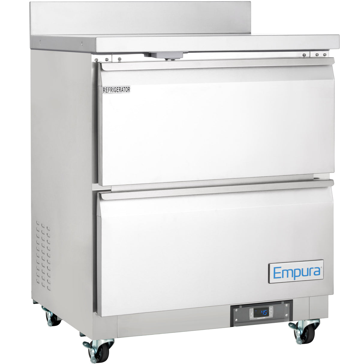 Empura Refrigeration E-KUC27W-D2 Undercounter Reach-In Refrigerator Work Top (2) Drawers