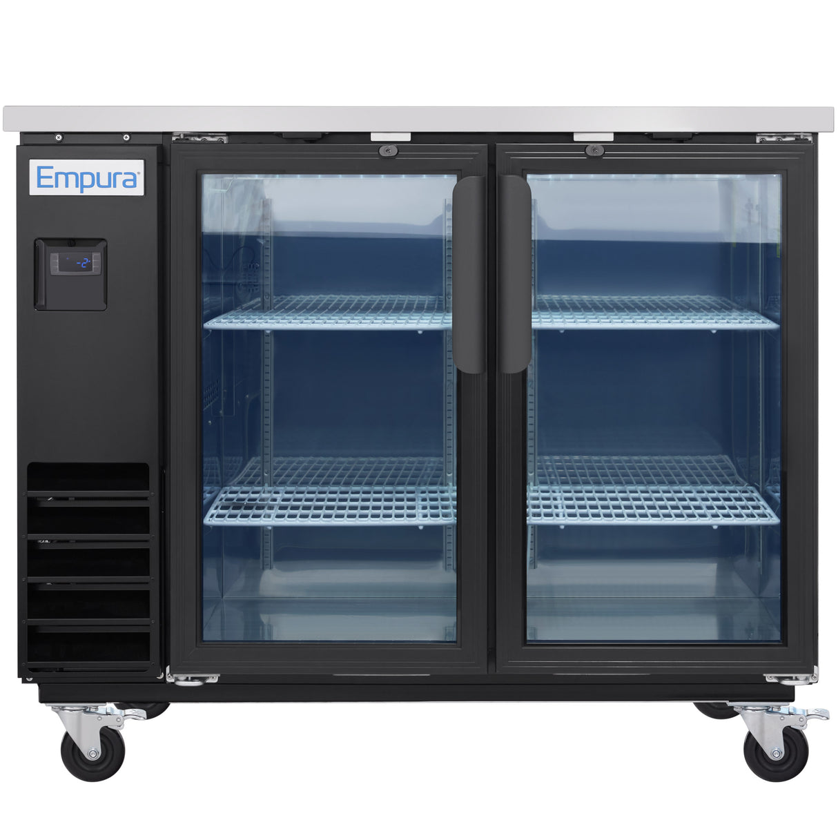 Empura Refrigeration E-KBB48-2G-24 Back Bar Cooler 49.1"W X 24.4"D X 41.7"H 12.5 Cu. Ft. Capacity