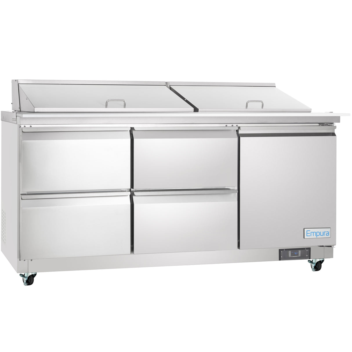 Empura Refrigeration E-KSP72M-D4 Refrigerated Sandwich/Salad Mega Top Prep Table With Drawers