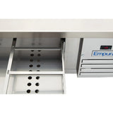 Empura Refrigeration E-KCBR72 Refrigerated Equipment Stand 74"W X 31.9"D X 26"H 10.8 Cu. Ft. Capacity