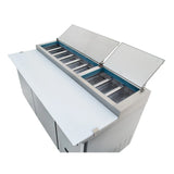 Empura Refrigeration E-KPP67 Pizza Prep Table 70.8"W X 32.3"D X 41.3"H 19 Cu. Ft. Capacity