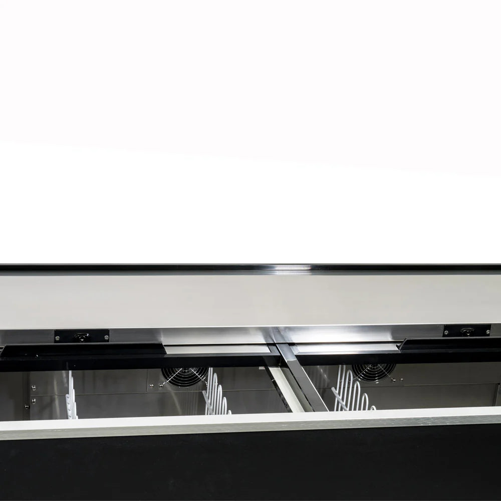 Empura Refrigeration E-KBC-65 Bottle Cooler 64.3"W X 27"D X 35"H 19 Cu. Ft. Capacity