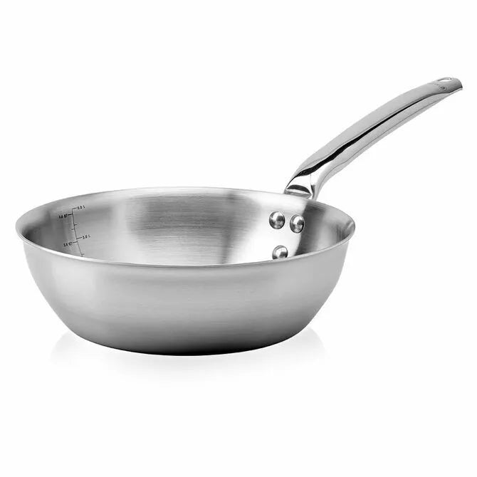 JB Prince S485 20 De Buyer Alchimy Saute Pan 7.8"dia Round Bottom