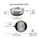 JB Prince S493 20 Hestan Nanobond Saucier Pan 2.0qt 20cm