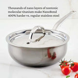 JB Prince S493 20 Hestan Nanobond Saucier Pan 2.0qt 20cm
