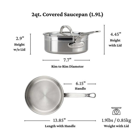 JB Prince S497 18 Hestan Probond Saucepan Pan 2.0qt 18cm