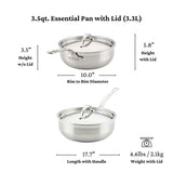 JB Prince S500 24 Hestan Probond Essential Pan 3.5qt 24cm