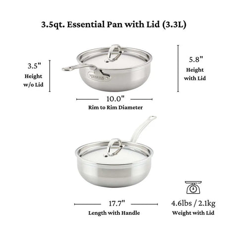 JB Prince S500 24 Hestan Probond Essential Pan 3.5qt 24cm