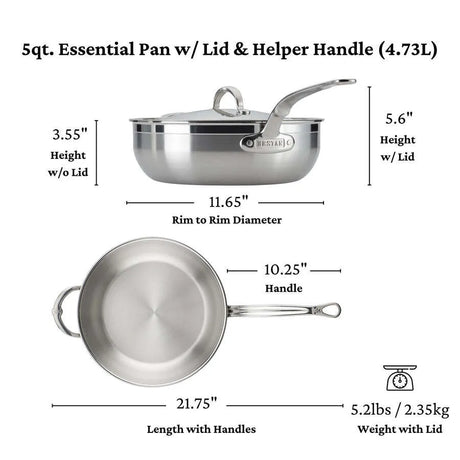 JB Prince S500 28 Hestan Probond Essential Pan 5.0qt 28cm