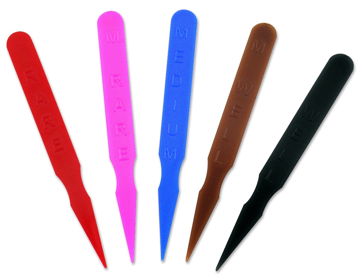Alegacy Foodservice Products SM6R Steak Marker Rare Red Plastic (1000 Per Box)