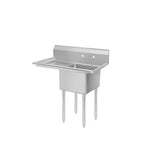 Atosa SS1818D11L18 MixRite Sink 1-compartment 39"W X 24"D X 44-1/2"H Overall