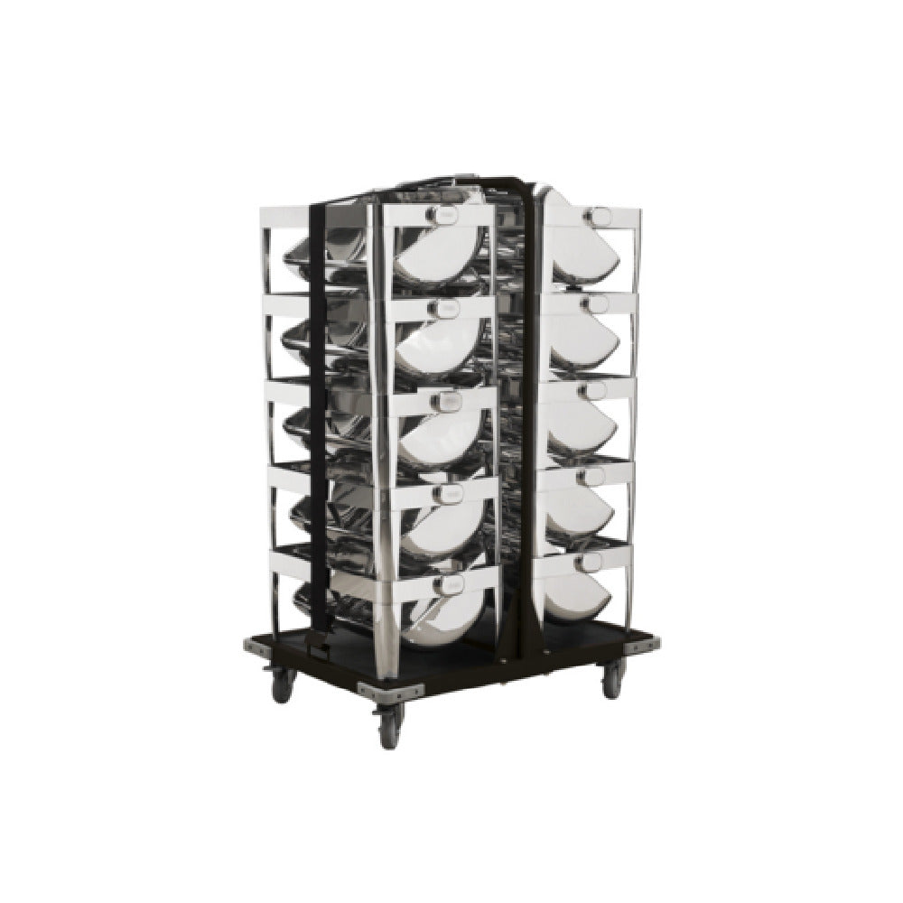 FOH BTR012BKS18 Smart Buffet Ware® Chafer Transport Trolley 38.5" X 27.25"