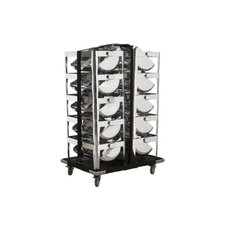 FOH BTR012BKS18 Smart Buffet Ware® Chafer Transport Trolley 38.5" X 27.25"