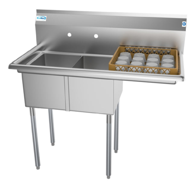 Koolmore SB121610-16R3 Sink 2-compartments 43"W X 22"D X 44-1/2"H Overall Size