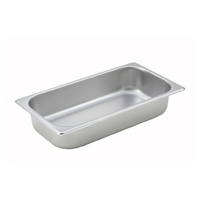 Winco SPT2 Steam Table Pan 1/3 Size 6-7/8" X 12-3/4" X 2-1/2" Deep