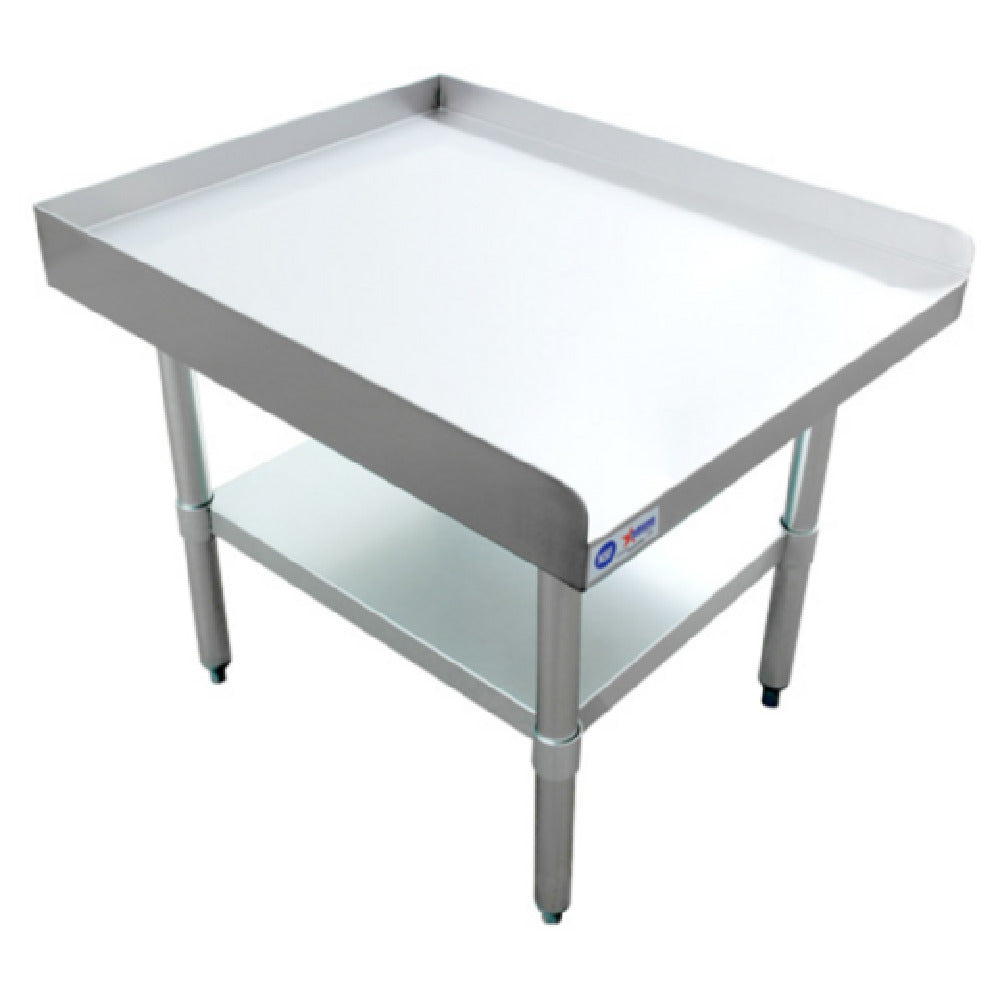 Omcan 47694 (47694) Equipment Stand 24"W X 30"D Stainless Steel Top With 2" Upturn On Rear & Sides