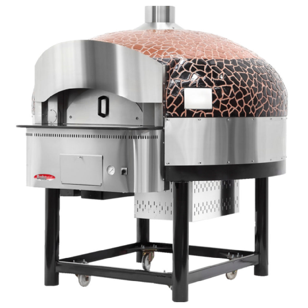 BakeMax BMSPO02 Rotating Pizza Oven Gas 76.5"W X 83.6"D X 83.2"H