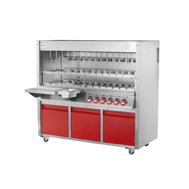 Skyfood Equipment CH-38TEPRM Gas Barbecue Grill Floor Model Stainless Steel Construction