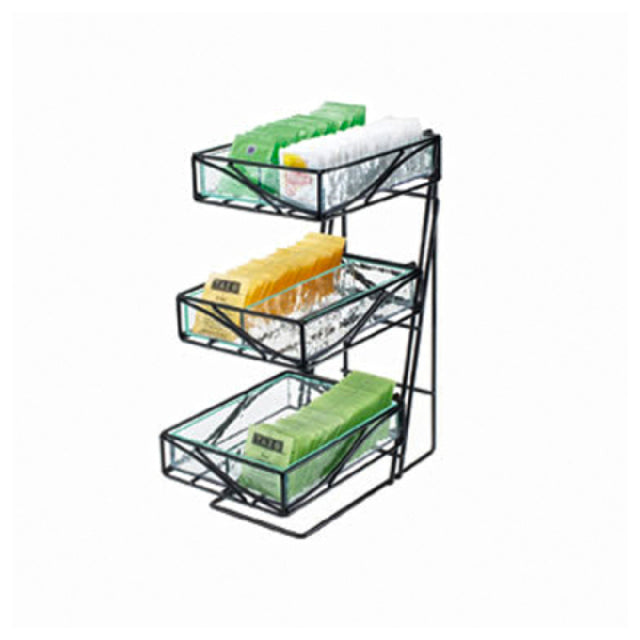 Cal Mil 1235-TEA Glacier Tea Center 7-1/2"W X 14-1/2"D X 18"H 3-tier