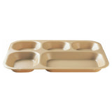 Cambro 14105CW133 Camwear® Tray 5-compartment 10-11/16" X 13-7/8" X 1-1/8"