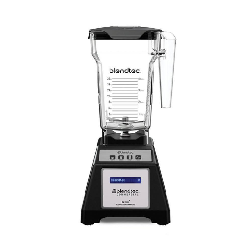 Blendtec E600A0801-A1GA1A EZ600™ Blender Countertop BPA Free Fourside Jar With Measurements Up To 44 Oz