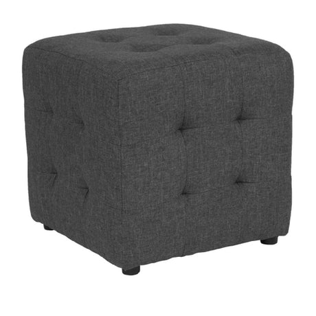 Flash Furniture QY-S02-DGY-GG Avendale Ottoman/Pouf 16"W X 16"D X 15-3/4"H Contemporary Style