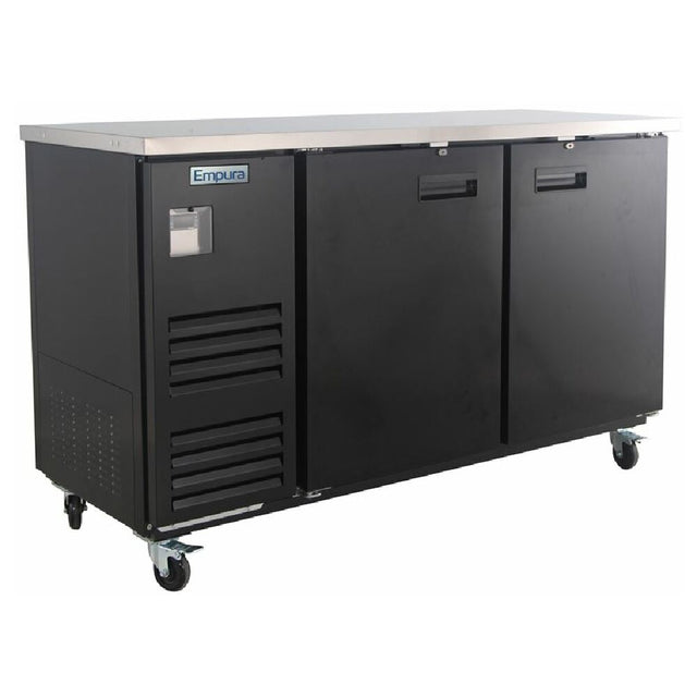 Empura Refrigeration E-KBB70M-2 Back Bar Cooler 2 Swing Solid Doors 69"W X 27.6"D X 42.5"H