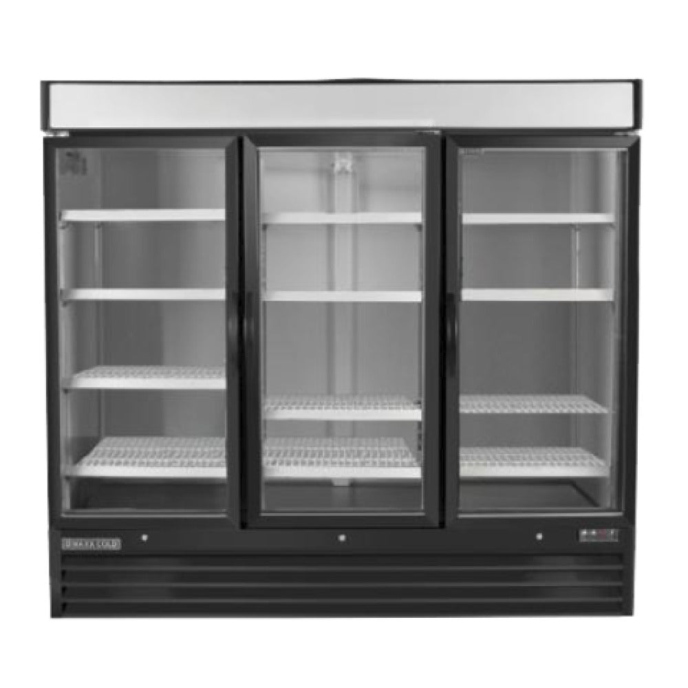 Maxximum MXM3-72FBHC Maxx Cold X-Series Freezer Merchandiser Reach-in Three-section