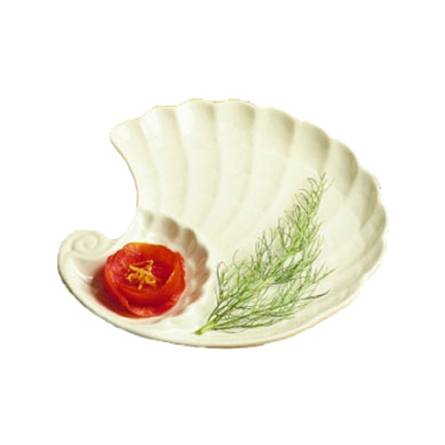 Bon Chef 9075GINGER Entree Shell Bowl 10" X 11-1/2" Aluminum With Ceramic-look Coating