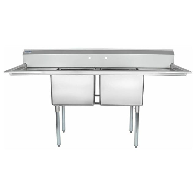 Empura Stainless ESD21818LR18 Sink (2) Compartment Standard Duty