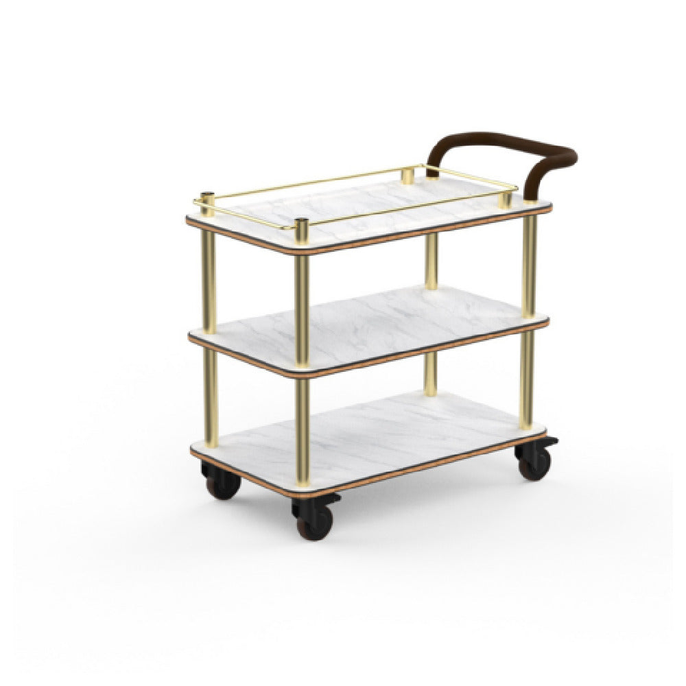 Steelite MGCRNX02CBXX Mogogo Buffet Solutions Roll'n Service Cart 41-1/2" X 21" X 36"H