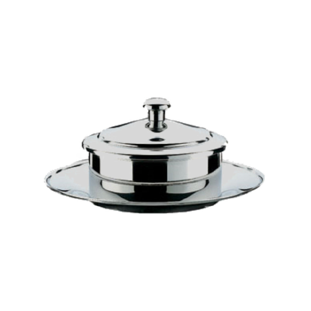 Bauscher Hepp 06.1089.6040 - Butter Cooler, 5-1/4" Dia. X 2-1/2"H, With Underliner