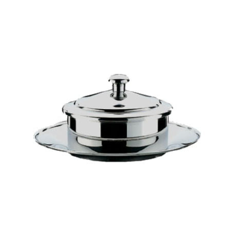 Bauscher Hepp 06.1089.6040 - Butter Cooler, 5-1/4" Dia. X 2-1/2"H, With Underliner